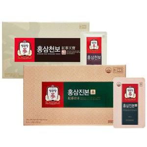 갤러리아_[정관장] 홍삼진본 40ml x 30포 + 홍삼천보 50ml x 30포 (쇼핑백증정