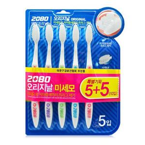 애경 2080 오리지날 칫솔 5+5 미세모