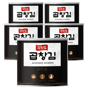 광천김 곱창김 캔김 30g x 5캔 /조미김/구운김/캔김