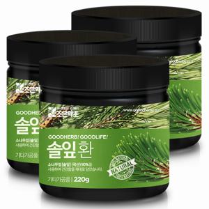 [조은약초] 프리미엄 솔잎 환 220g x 3통 구성 ( 총 660g )