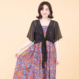 [애비뉴투지]엄마옷 여름 샤랄라 쉬폰 시스루 볼레로 숏 가디건 J05163 50대 60대 중년여성의류
