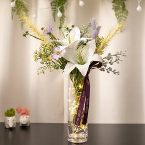 LED 스프링백합화병 38cm_R 조화 꽃 인테리어 장식