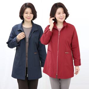여성 엄마옷 차이나카라 미들 면자켓 JK210218 중년여성의류/50대/60대/마담/빅사이즈/할머니옷