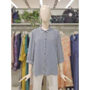 갤러리아_크로커다일레이디 스트라이프 7부 셔츠블라우스 CLDMBL105