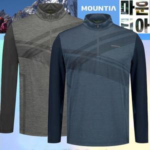[마운티아] 25여름 냉감 고급 긴팔 쿨에어집업티셔츠3