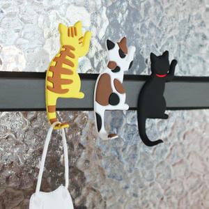 고양이 자석 마스크걸이 냉장고 대문 마그네틱 걸이