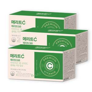 [휴온스] 메리트C&B 비타민B 콤플렉스 B1 B2 B6 B12 60포 × 3박스, 6개월분