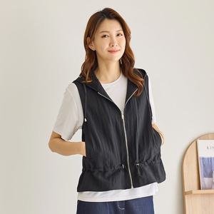 [~XL] 인견 바스락 후드숏조끼(블랙) 택1