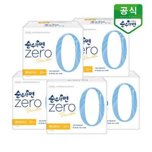 순수한면 생리대 제로 롱팬티라이너 20P x 5팩