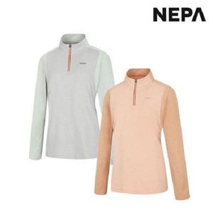 갤러리아_네파 여성 봄 블럭형 긴팔 집업 티셔츠 7J25403