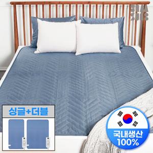 [싱글+더블/1+1] 감성전자 국내생산 전자파없는 카본 탄소매트 1인용 전기매트 (탄소매트)