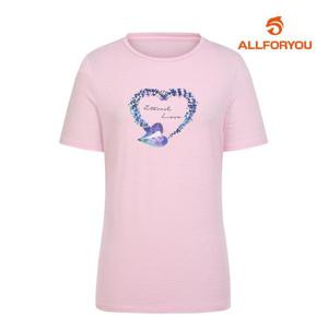 [올포유][올포유] 여성 원포인트 반팔 티셔츠 ALQTM3211-403