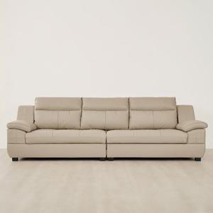 동서가구 제라 천연면피 가죽 4인용 소파 DF907376