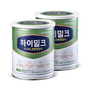 [쇼핑백] 일동후디스 하이밀크 시니어 균형영양식 600g 2캔