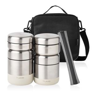 텀스 올 스텐 보온도시락 세트 7P (410+300+280+200ml+젓가락+젓가락케이스+가방)