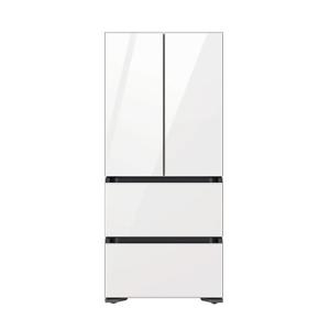 [삼성] 비스포크 김치플러스 4도어 김치냉장고 490L 글램화이트 RQ49DB94H235