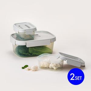 [본사] 락앤락 착착 500ML 2P + 2.7L 1P X 2SET (총 6개 구성)