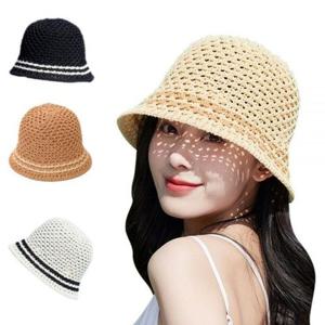 [라일리] Rly 여자벙거지 여름니트모자 중년여성모자 캠핑 돔햇
