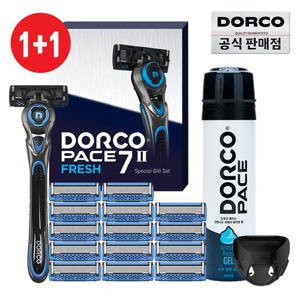 ★적립금사용가능★ (1+1)도루코 페이스7투프레시 홈쇼핑 면도 풀세트(기+날 총15입+케이스+젤)/호환가능