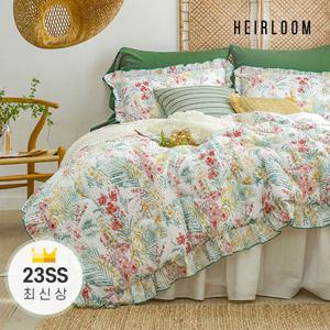 (퀸)23SS 에어룸 60수 워싱 순면+인견 침구세트(이불1+베개커버2)