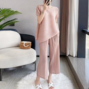 [PLEATS] 드봉 플리츠 반팔 팬츠 SET