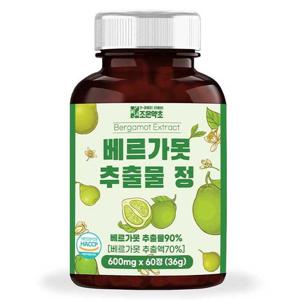 [조은약초] 베르가못 추출물 정 600mg x 60정 (총 600mg)