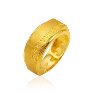 갤러리아_남자 순금 반지 로마자 무광 24K 11.25g 애끼 검지