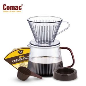 코맥 에코젠 커피 드립세트 650ml (DE1) [BPAFREE/친환경/바이오매스 플라스틱/커피필터/커피서버]