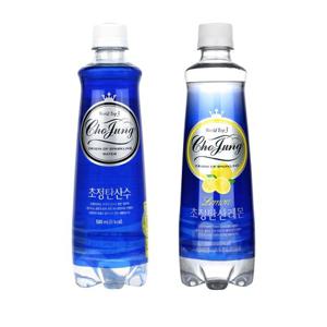 초정탄산수 500ml 레몬10개+플레인10개 총 20개