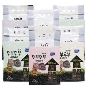 NEW 테비토퍼 두부두부 극세입자 7L 6개입 고양이모래
