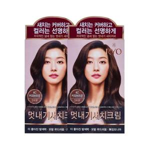 [미쟝센]려 우아채 멋내기 새치크림 커피브라운 6C 2입