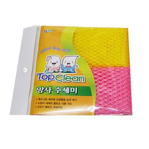 탑크린 망사수세미 2p