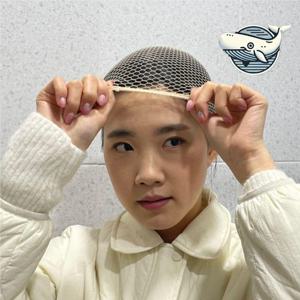 여성 통가발 머리 고정망 안전한 발모용 가발망 (WFH66XU)