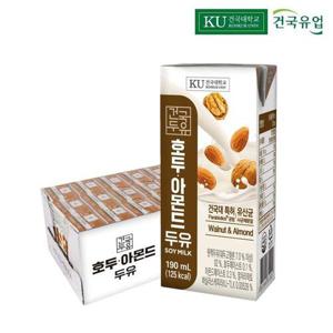 갤러리아_건국 맛있고 고소한 호두아몬드 두유 190mlx24팩 영양 두유 시니