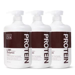 [박준뷰티랩] LPP 단백질 무실리콘 약산성 비건 샴푸 1000ml 오리지널, 3개