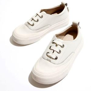 [포크]슈즈 소가죽 여성 여자 운동화 스니커즈 슬립온 3.5cm/2color lkf2122