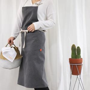 빈티지 워크 원피스앞치마2종(피그블랙,인디고)남녀공용 데님앞치마