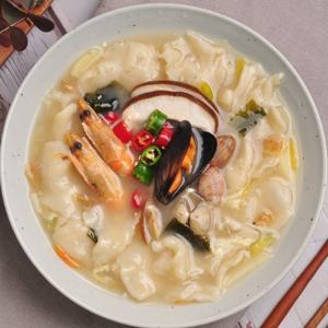 [우정본가 수제비] 생수제비 12인분세트(수제비2kg+얼큰 해물맛스프12봉)