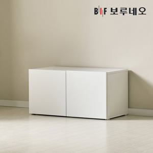 [착불] 뮤센 800 1단 낮은 거실장 깊은