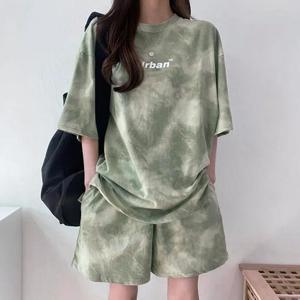 [무드무드] 라넷 반팔 반바지 set