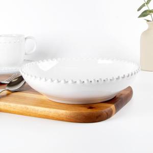 코스타노바 화이트펄 파스타볼 23cm 감성 홈카페 접시