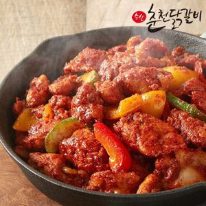 [봄내푸드]국내산 닭으로 만든 순살 춘천닭갈비 500gx3팩+춘천닭갈비 1kg+우동사리