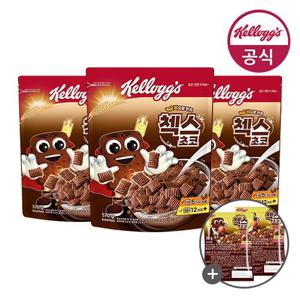 켈로그 시리얼 첵스초코 570g x 3개 + 매직팝핑볼60g