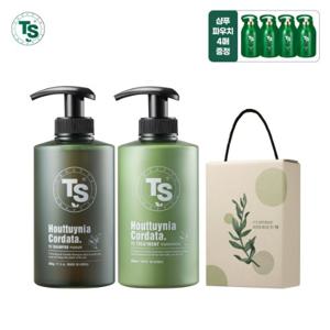 [TS 선물세트] 어성초샴푸 500g*1개+어성초트리트먼트 500g*1개+슈퍼케라틴6g*4개+선물박스*1개