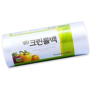 명진 크린 롤백 일회용 위생백 17x25x500매 비닐백 비닐팩 위생팩 일회용백