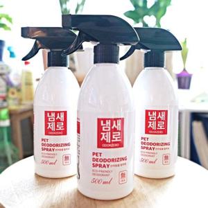 반려동물용품 강아지탈취제 탈취제 냄새제로500ml 1+1 애완용품