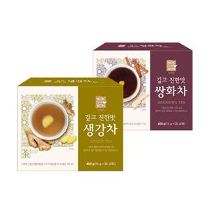 [녹차원] 생강차30T 2팩+쌍화차30T 2팩 (총 120스틱)