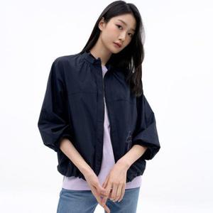 [지센]프릴넥 자수 숏 점퍼 LCCAN330_NA