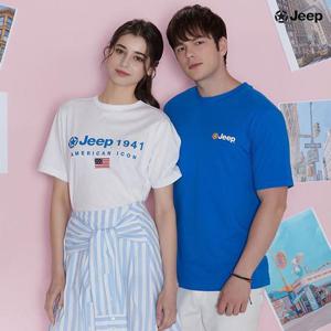 [스노우코스트]지프 남여공용 프린팅 베이직 반팔 티셔츠 3종 세트