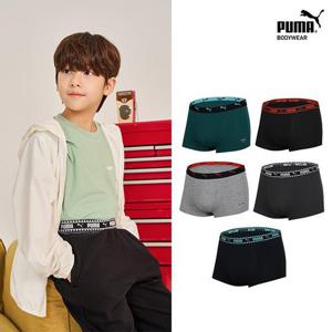 [푸마 언더웨어][푸마] 캣 로고 무형광 주니어 드로즈 5종세트